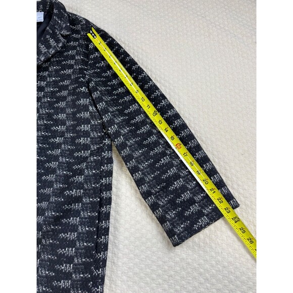 Dusan Wool/ Silk Blend Tweed Coat Size XL Made In Italy *holes - Picture 16 of 16